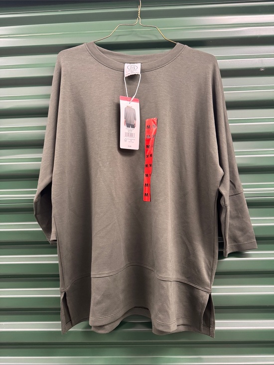 Sage Tops - Sage Olive Relaxed Crewneck Sweatshirt